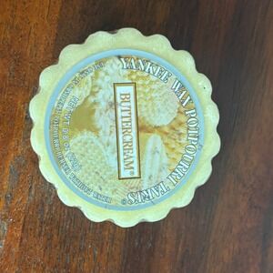 Yankee Candle Buttercream Wax Potpourri Tart 0.8oz Scalloped Melt 579461 New